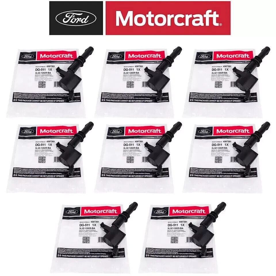 8pcs OEM Motorcraft DG511 Ignition Coil Packs For F150 Ford Lincoln, Free Ship