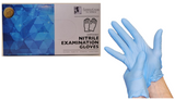 POWDER-FREE NITRILE EXAM GLOVES BLUE COMES IN WEIGHT SIZE "M"