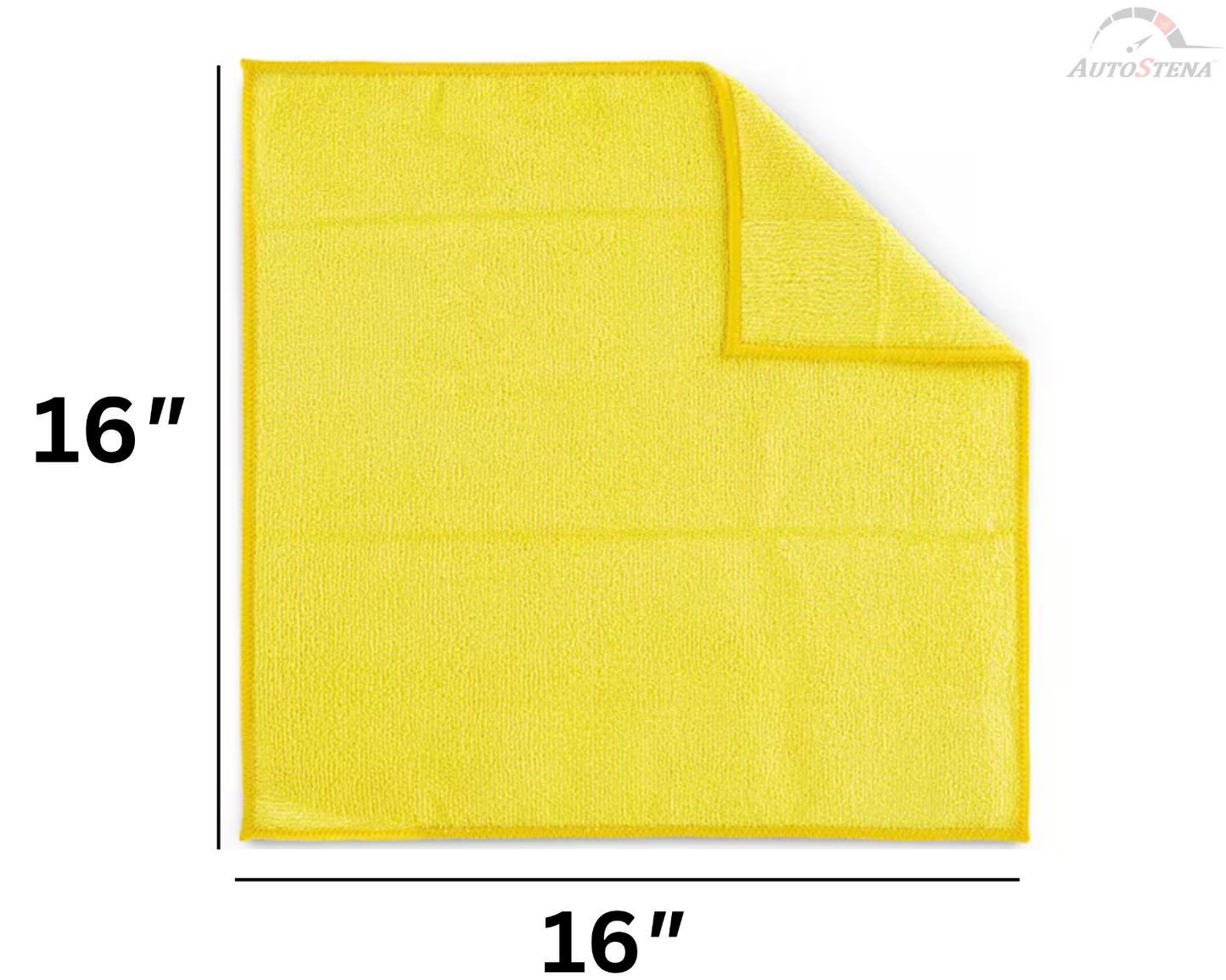 Microfiber Cleaning Cloth Rag Car Polishing No Scratch Detailing 16x16” 12 Pack