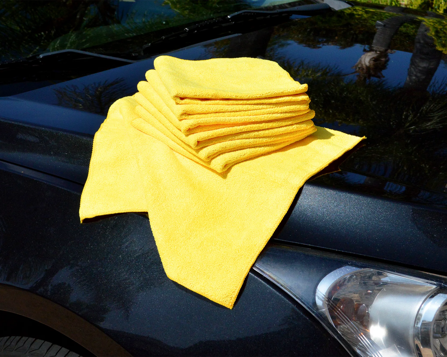 Microfiber Cleaning Cloth Rag Car Polishing No Scratch Detailing 16x16” 12 Pack