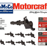 Ignition Coils Motorcraft DG511 & 8 Spark Plugs SP546 PZK14F Ford Ships Same Day