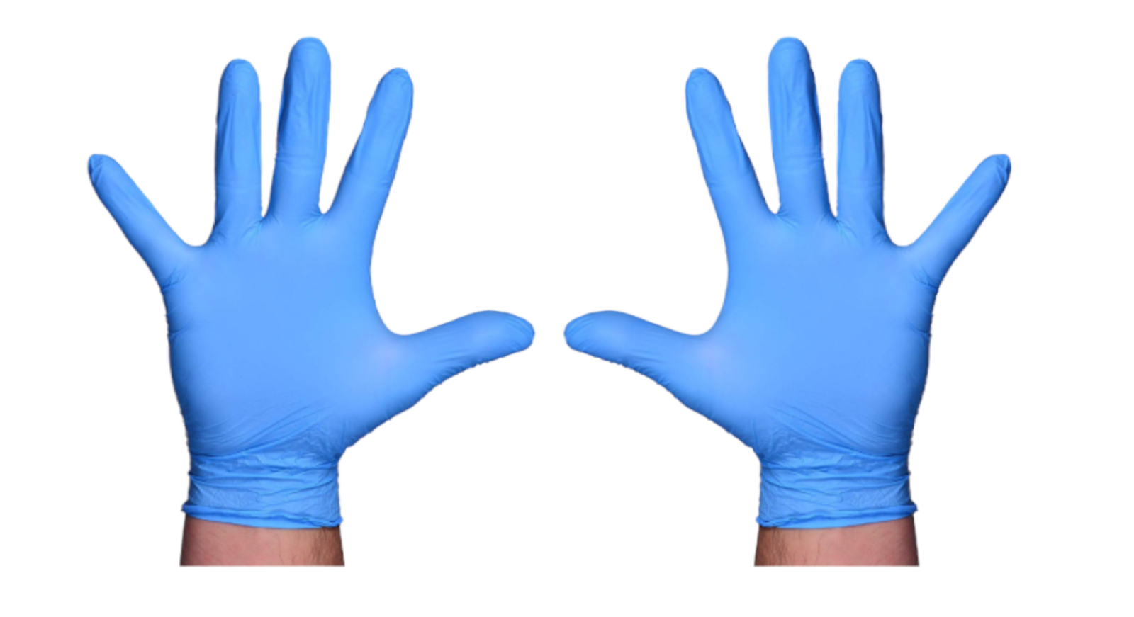 POWDER-FREE NITRILE EXAM GLOVES BLUE COMES IN WEIGHT SIZE "M"