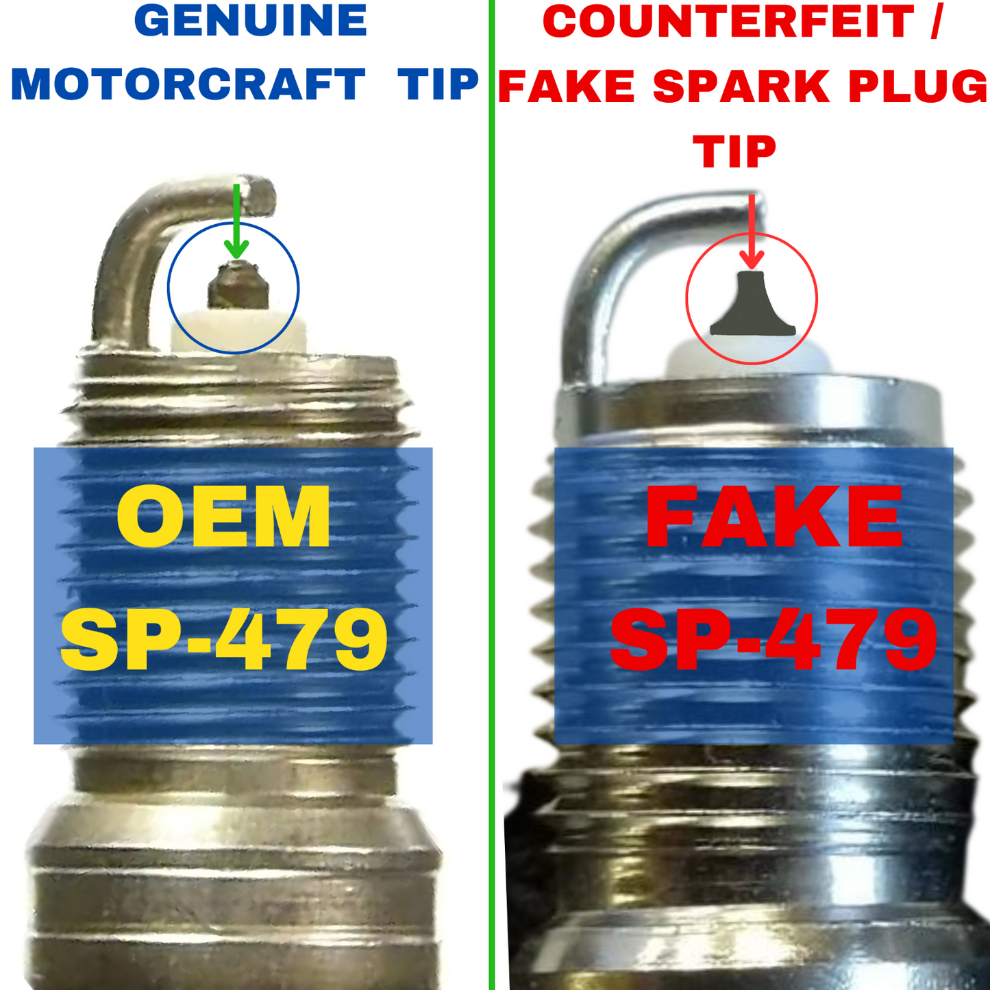 Set of 8 Genuine OEM SP479X Motorcraft Spark Plug Ford AGSF22WMX