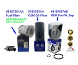 2013 - 2018 Dodge Ram 2500 3500 Cummins Diesel 6.7 Fuel and Oil Filter set Mopar
