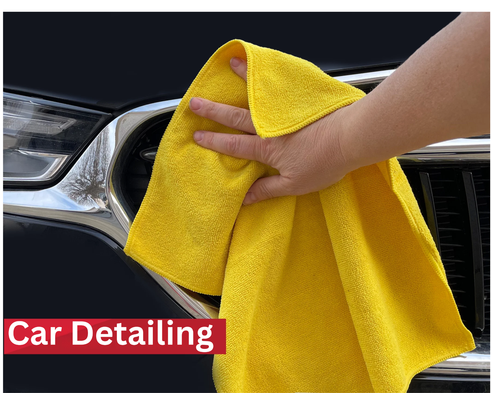 Microfiber Cleaning Cloth Rag Car Polishing No Scratch Detailing 16x16” 12 Pack