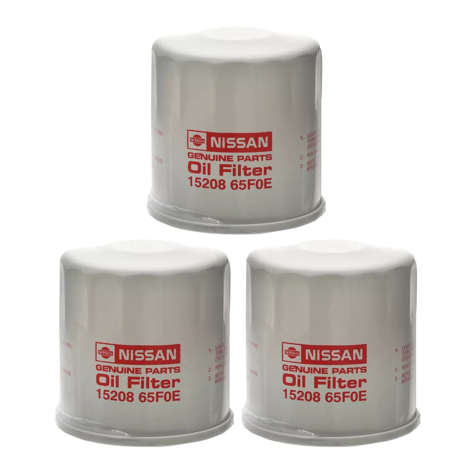 SET 3 Genuine Nissan Infiniti Engine-Oil Filter 15208-65F0A ,15208-65F0E