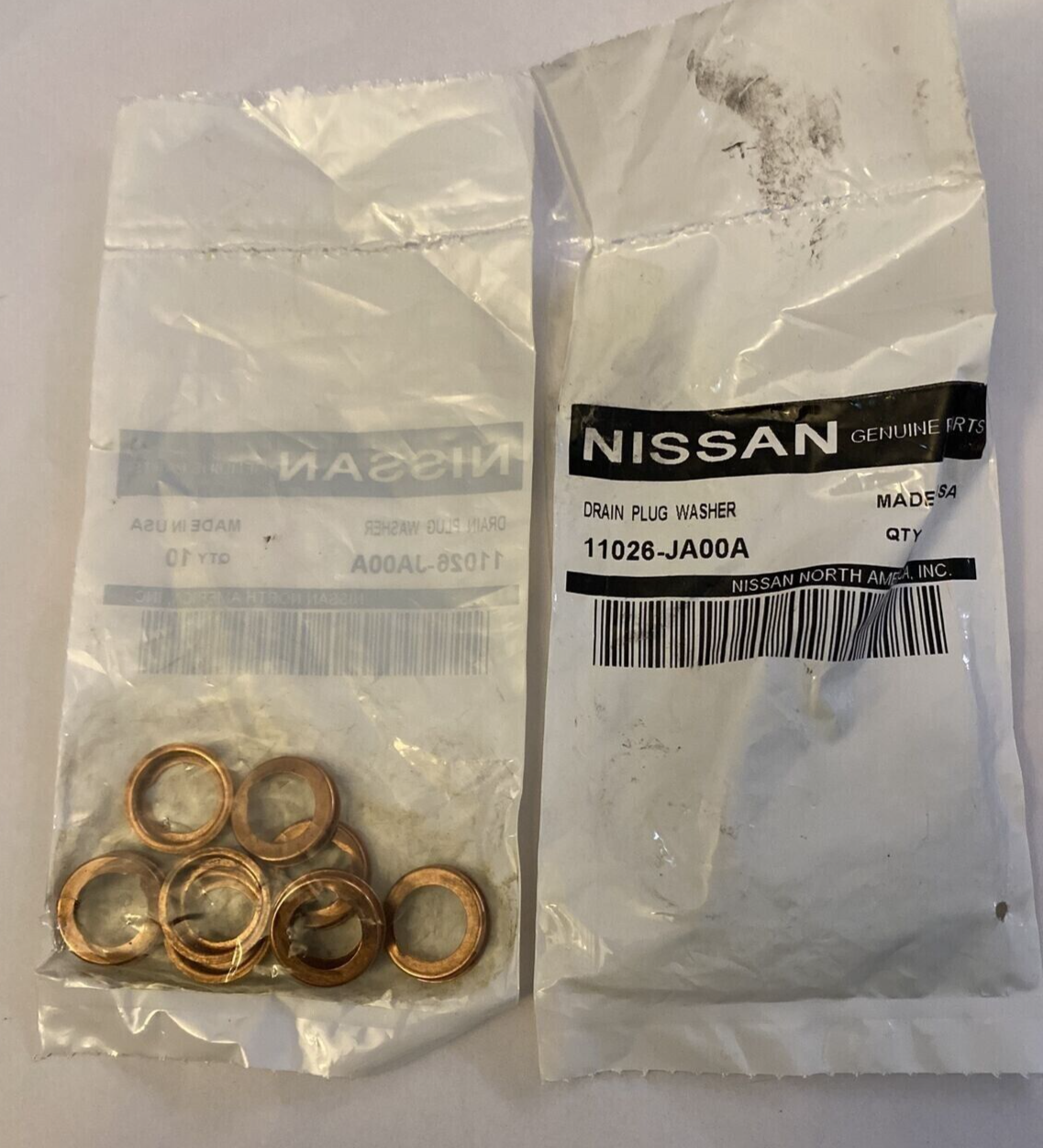 NISSAN OEM drain plug gasket 11026-JA00A  11026-01M02 FREE SHIPPING (10 pack)