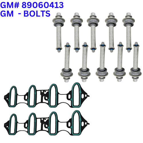 OEM KIT Intake Manifold Gaskets 10 Bolts Rubber Gourmet 4.8/5.3/6.0L FOR Trucks