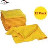 12 Pack Microfiber Cleaning Cloth Car Polishing No Scratch Detailing, 16" x 16