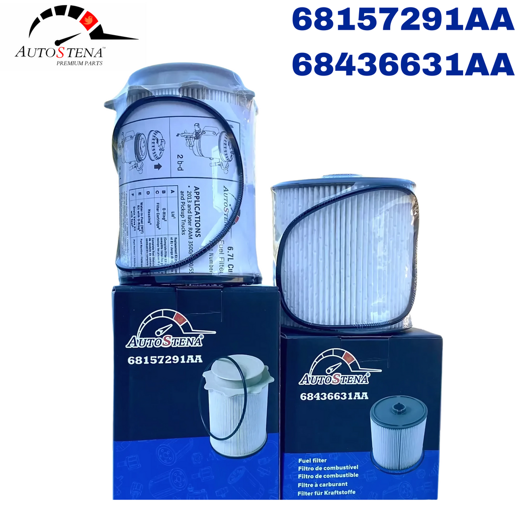 Diesel Fuel Filter Set for Ram 2500 | 3500| 4500 68436631AA 68157291AA Years 2019 2020