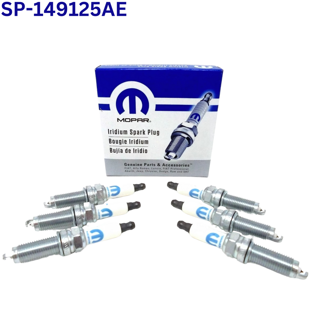 6Pcs SP149125AE Mopar Iridium Spark Plugs For 2011-2021 Dodge RAM JEEP 3.6L US