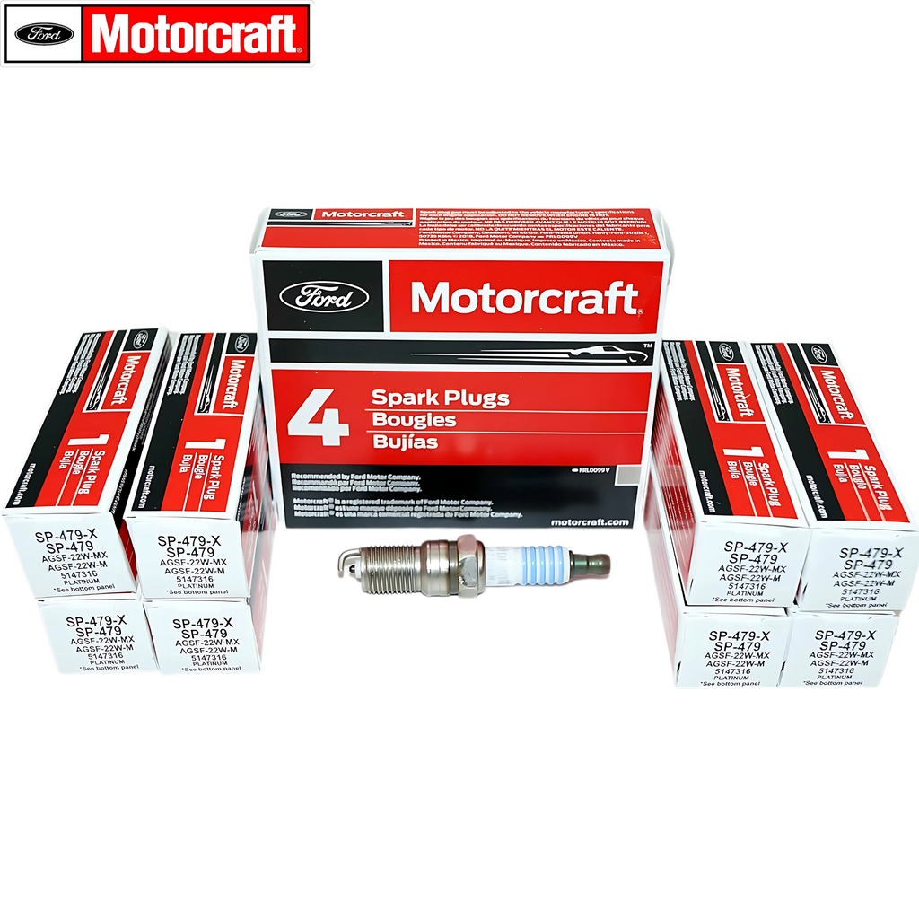 Set of 8 Genuine OEM SP479X Motorcraft Spark Plug Ford AGSF22WMX
