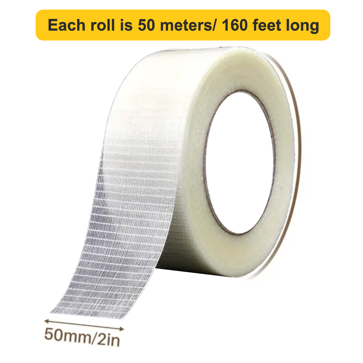 Heavy Duty filament tape packing, shipping, moving, reinforced with fiberglass