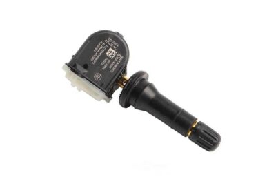 close-up of TPMS tire pressure sensor with valve stem